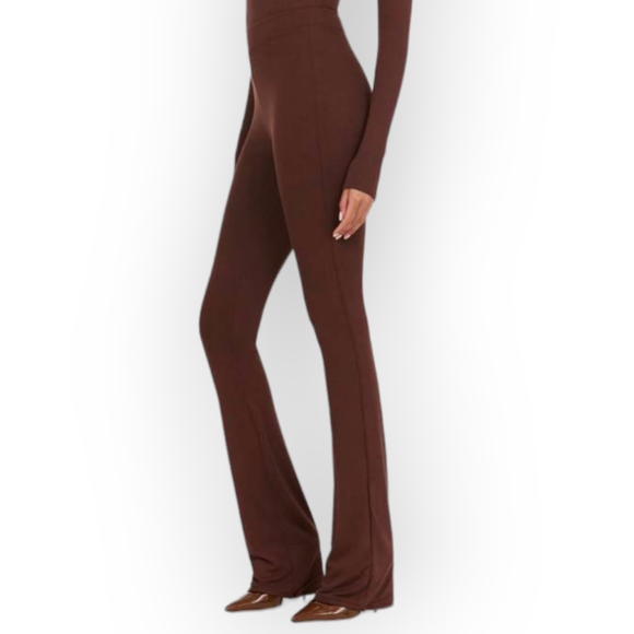 naked wardrobe Pants - NAKED WARDROBE "BOOT U OUT" PANTS, Chocolate L